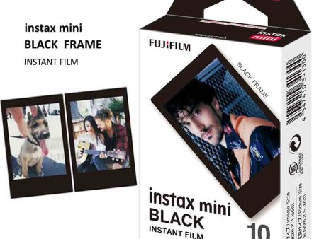 Fujifilm Instax Mini Black Instant Film 10 Sheets For Sale